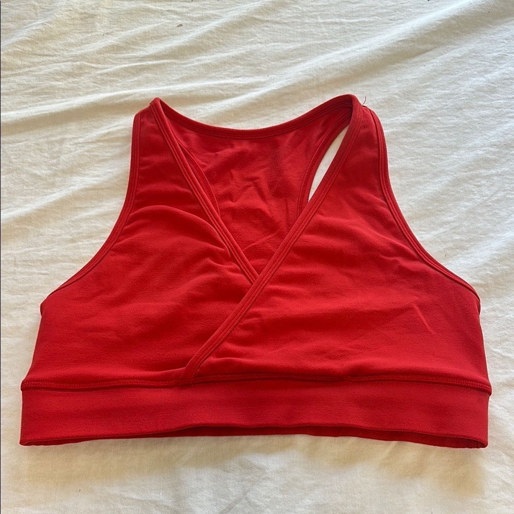 Lululemon Red Women's Wrap Front Sports Bra